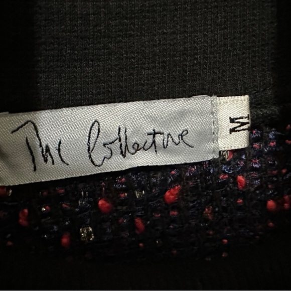 368 The Collective | NWOT Vintage Women’s Red Fringe Hem Sweater (Size M) - Picture 8 of 14